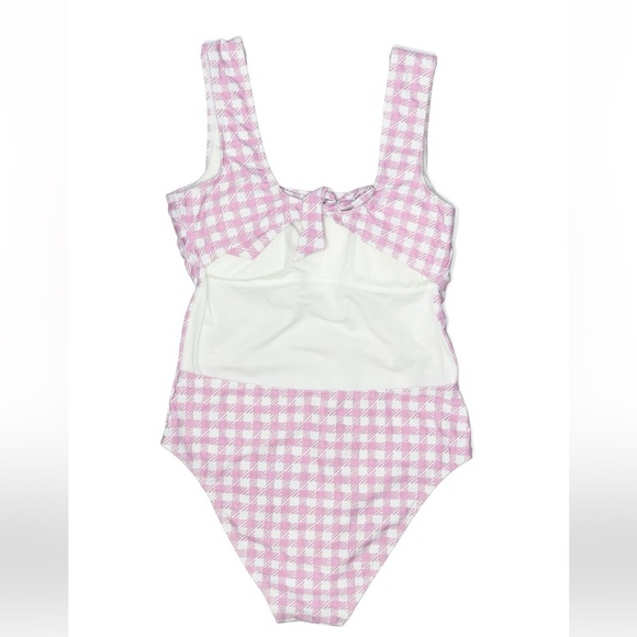 Cupshe Lavender Checkered One Piece Swimsuit - Picture 4 of 9